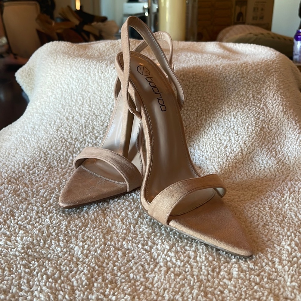 Brand new, never worn tan heels